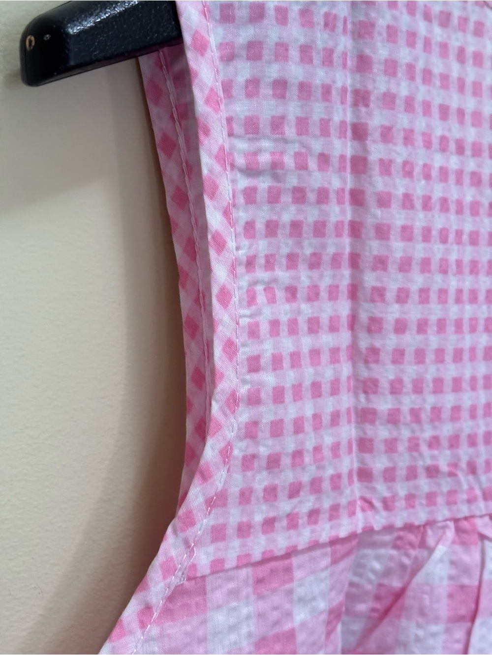 Pink Checkered Women’s Pajama Dress-Large - Picture 10 of 11
